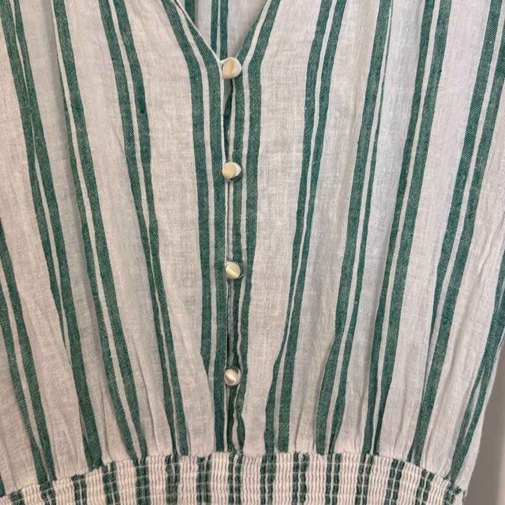 Rails from Revolve Jasmine Mini Dress in Cordoba Stripe(Green/White) Size Medium - Picture 6 of 10